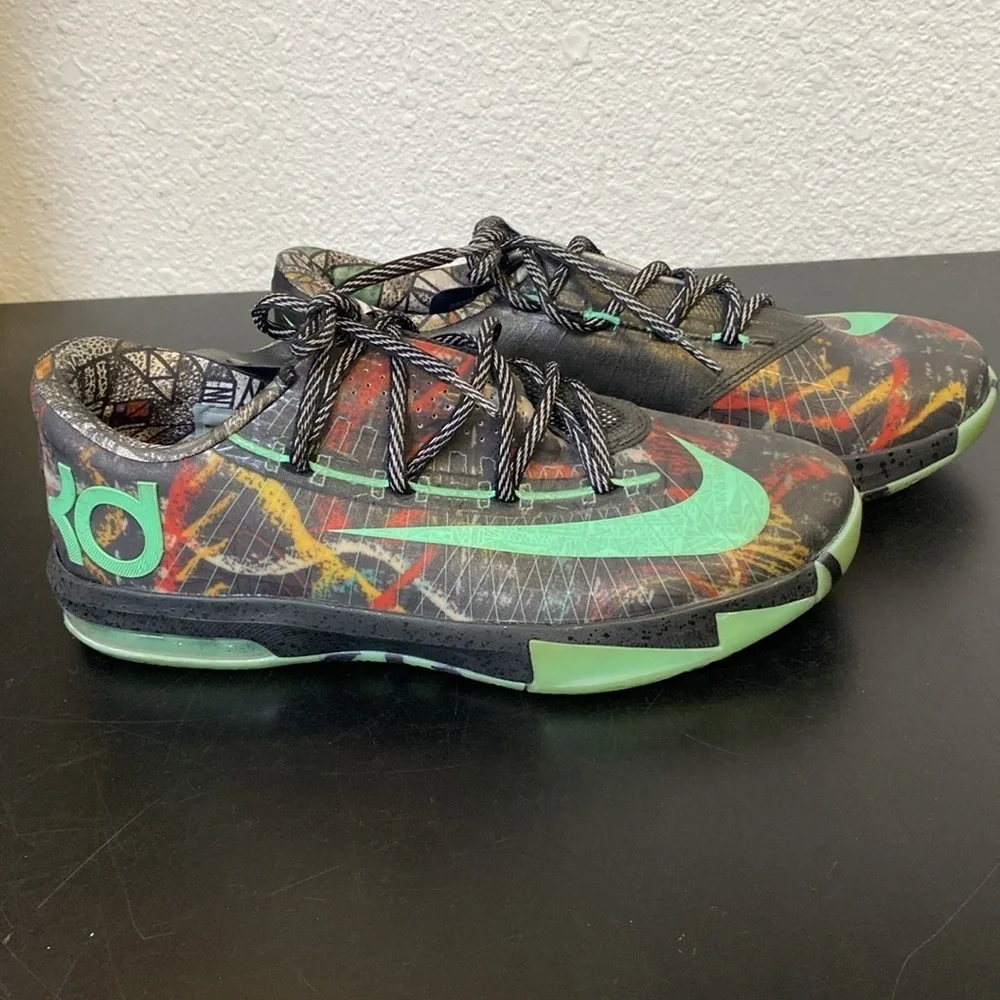 Nike KD VI 6 'NOLA Gumbo League Illusion' Size 39 Shoes USM6.5/W8.5